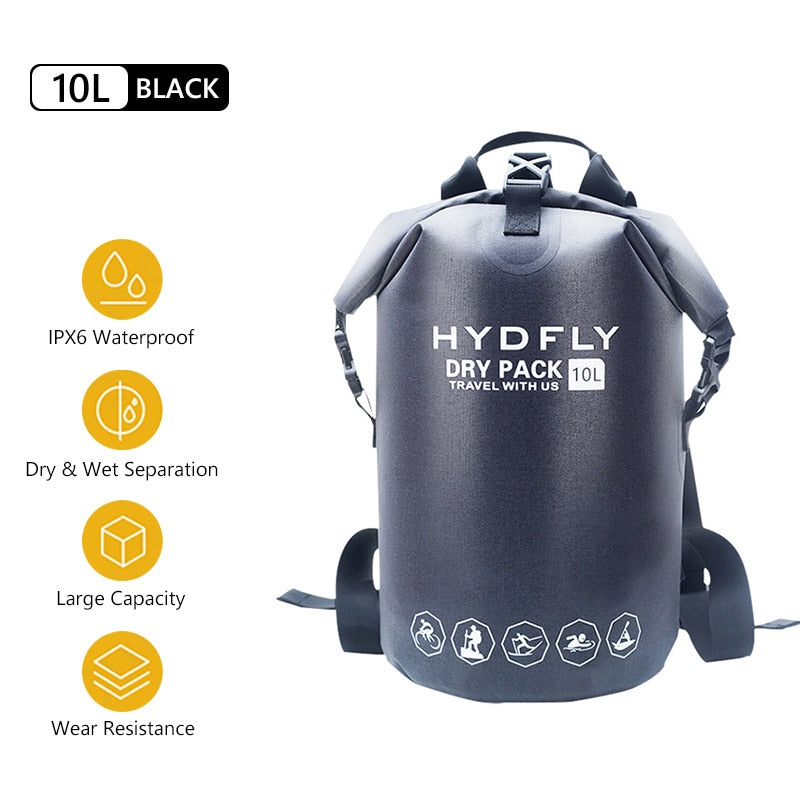 "RUCKSACK" Sport Backpack PVC Shoulder Harness Waterproof Travel Bag