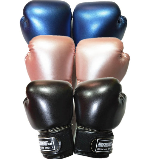 Children Top Quality Leather With Velcro Wrist Boxing Gloves