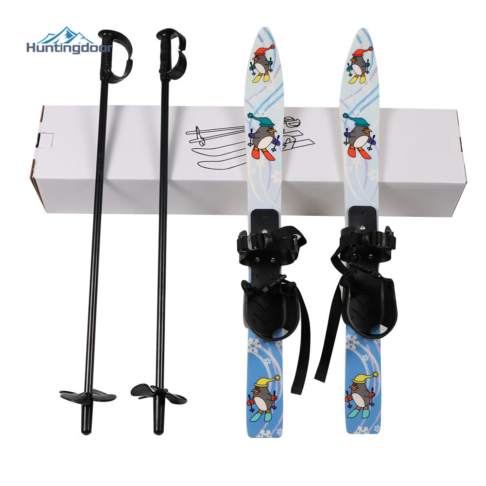 Children Ski Board & Poles Set