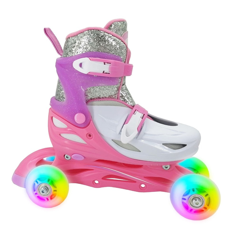 Kids Roller Skates 4 in 1 Adjustable Roller Skates