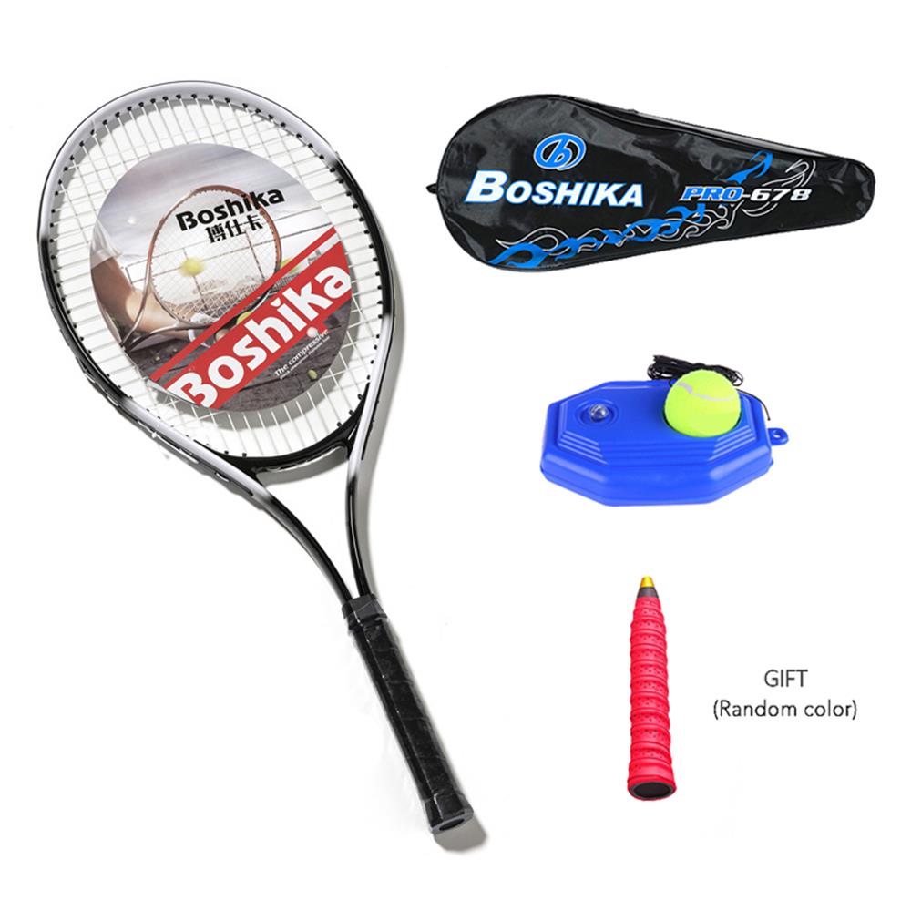 Aluminum Alloy Tennis Racket Lightweight Shockproof Tennis Racquet with Training Tennis Carry Bag and Tennis Grip