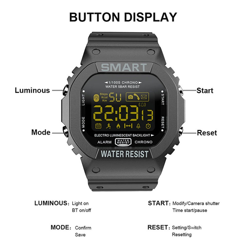 Smart Watch Digital Men Fitness Android MK22 Tracker