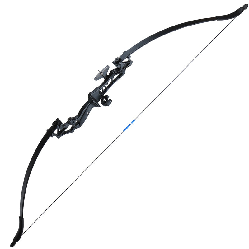 Archery Fiberglass/Aluminum Alloy Recurve Hunting Bow and Arrow Set