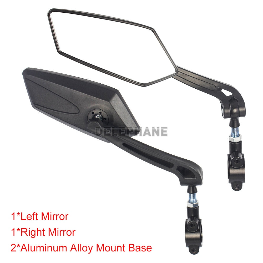 Bike Rear View Mirror Reflector Adjustable Rotatable Handlebar Mirror