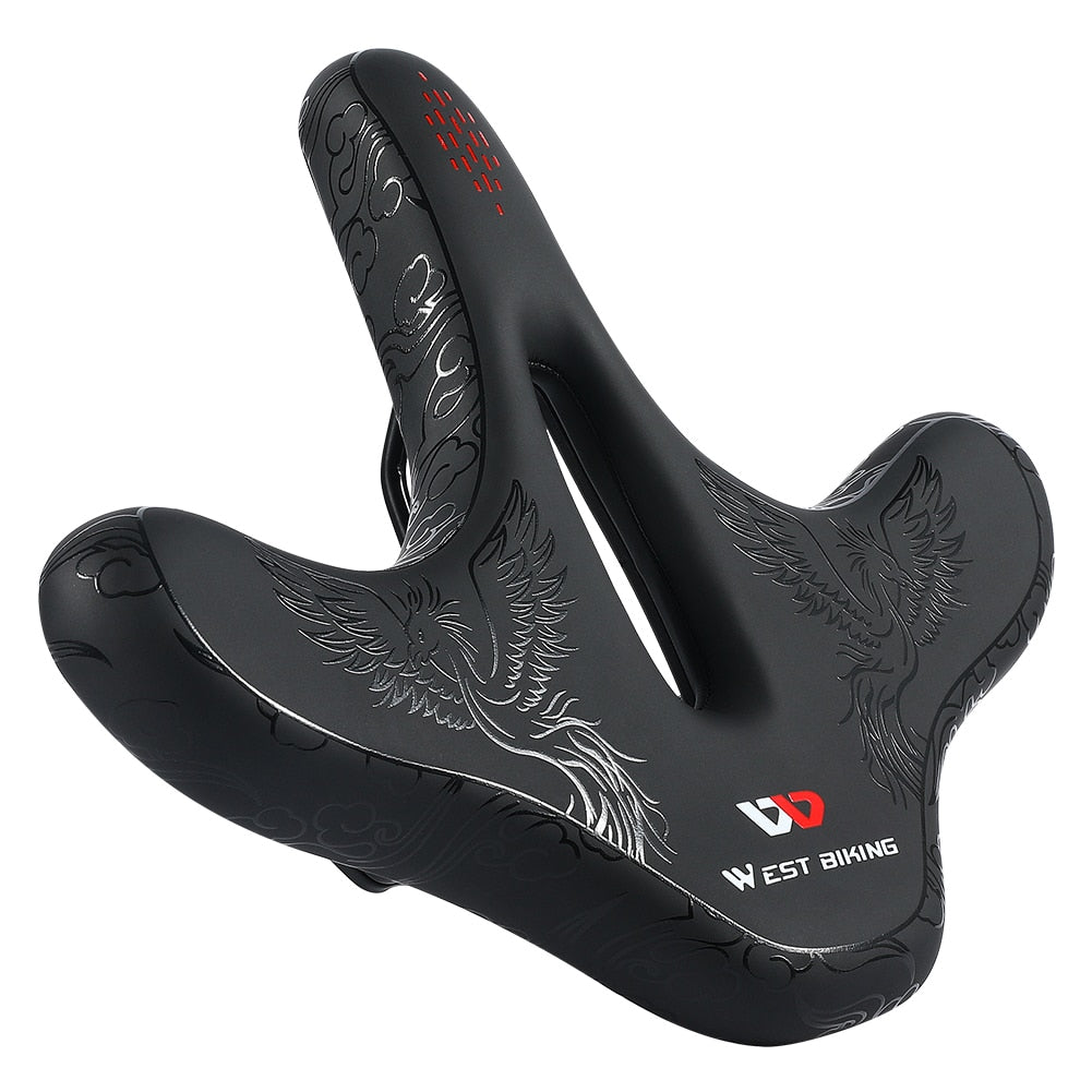 Bike Seat Cushion Breathable Comfort Shock Absorption Saddle