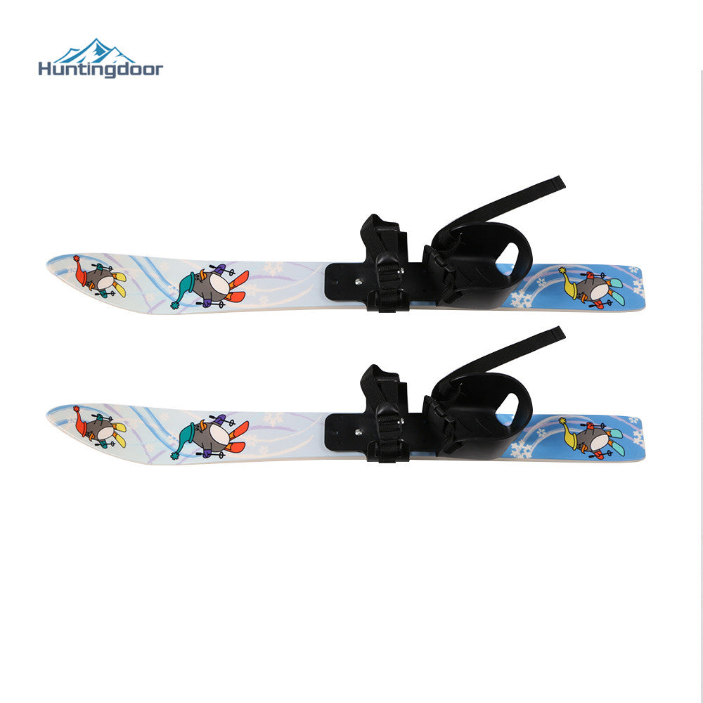 Children Ski Board & Poles Set