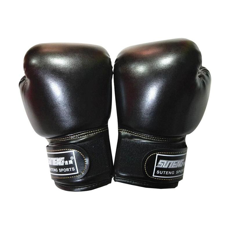 Children Top Quality Leather With Velcro Wrist Boxing Gloves