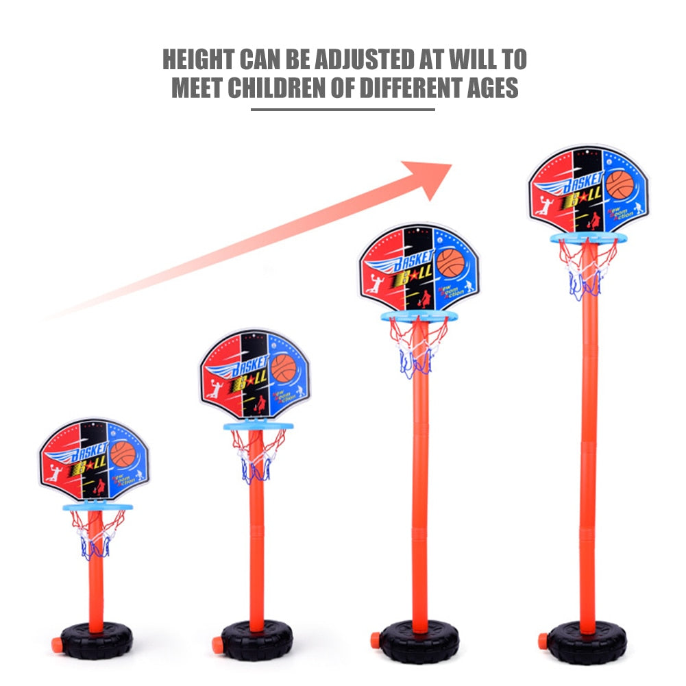 Basketball Toys Stands Set Adjustable Height Goal Hoop Board for Game Training Practice Set