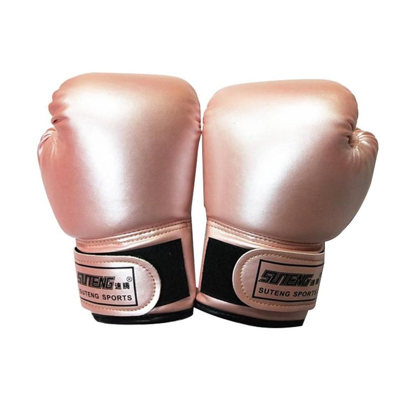 Children Top Quality Leather With Velcro Wrist Boxing Gloves