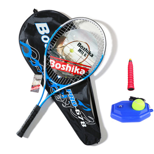 Aluminum Alloy Tennis Racket Lightweight Shockproof Tennis Racquet with Training Tennis Carry Bag and Tennis Grip