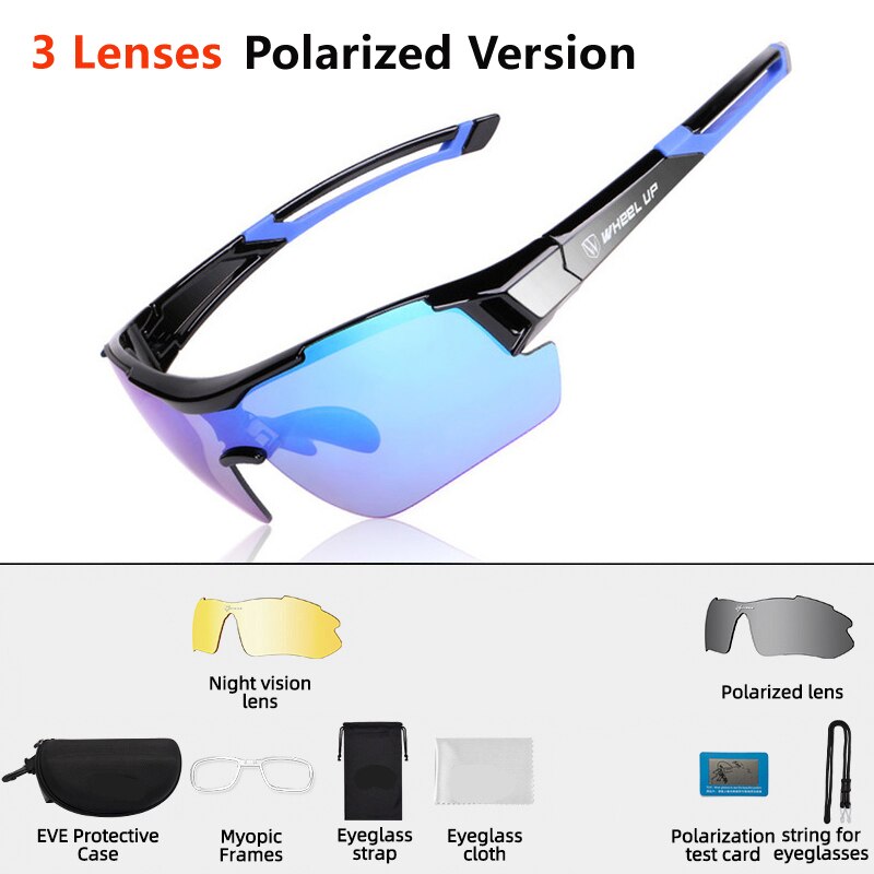 SUNGLASS "ROCKBROS" Polarized Cycling Sunglass lenses