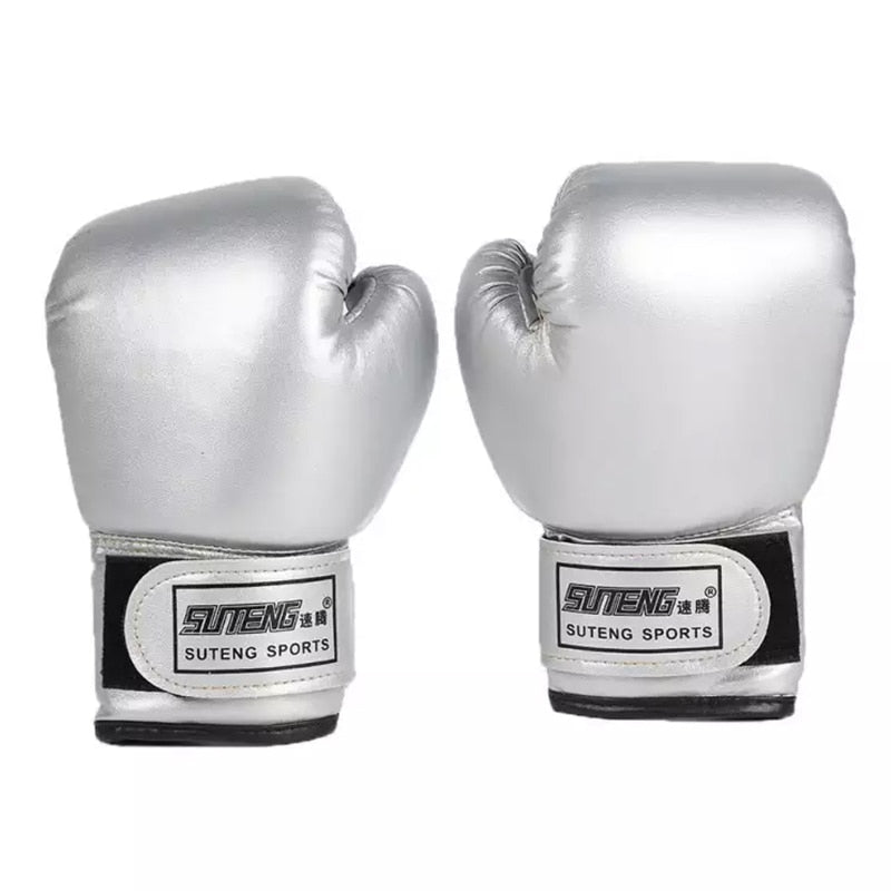 Children Top Quality Leather With Velcro Wrist Boxing Gloves