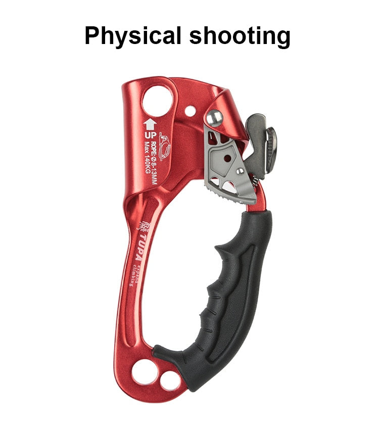 Aluminum Rock Climbing Mountaineering Hand Clamp Ascender