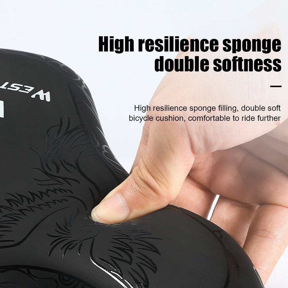 Bike Seat Cushion Breathable Comfort Shock Absorption Saddle