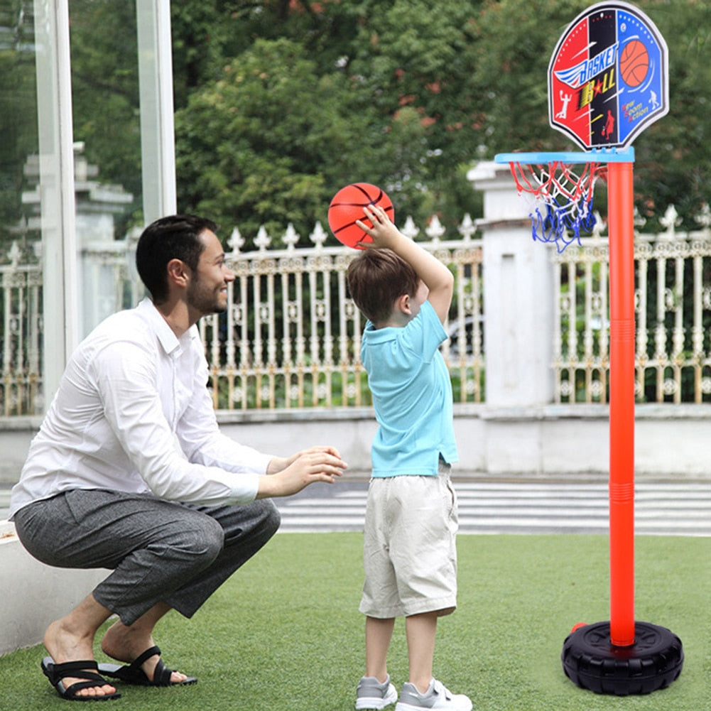 Basketball Toys Stands Set Adjustable Height Goal Hoop Board for Game Training Practice Set