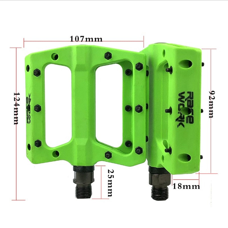 Bicycle Racework Nylon Pedals Mountain Platform Racing Bike footrest Accessories