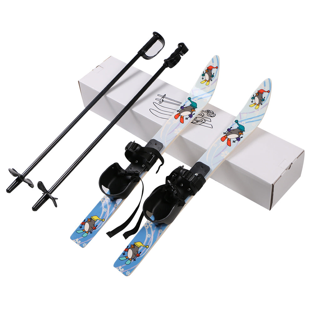 Children Ski Board & Poles Set