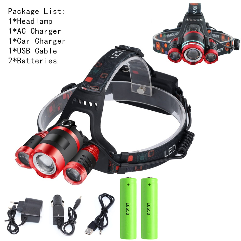 HEadlamp "SAIFENLAN"  Rechargeable ZOOM Super Flashlight