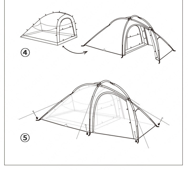 TENT "NATUREHIKE" Outside Camping Tent