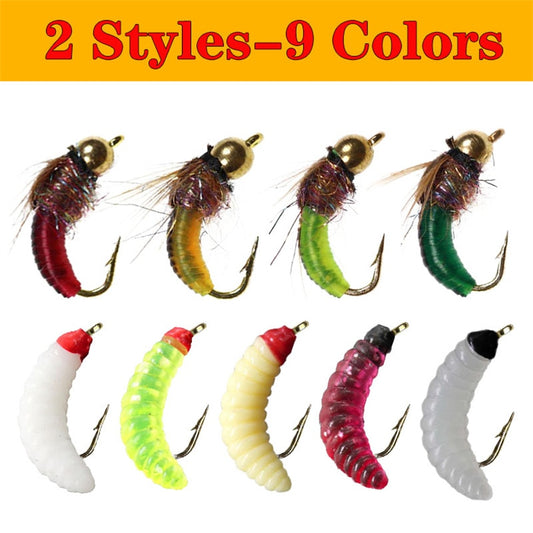 FISHING Maggots Bug Worm Fly Lure Bait - 1Pcs #10