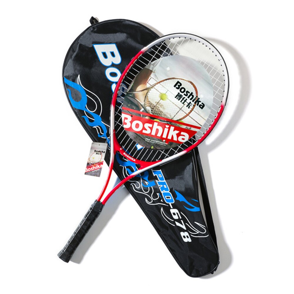 Aluminum Alloy Tennis Racket Lightweight Shockproof Tennis Racquet with Training Tennis Carry Bag and Tennis Grip