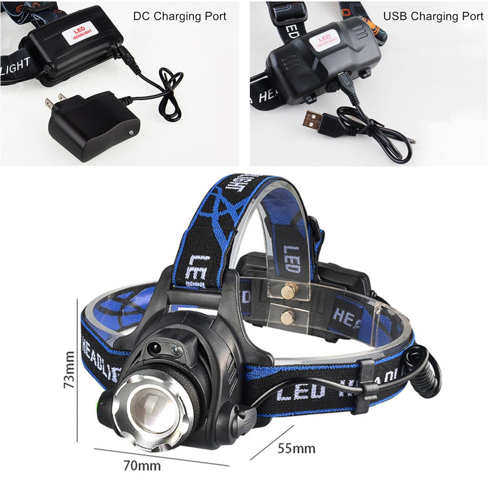 Headlamp LED Rechargeable Lantern