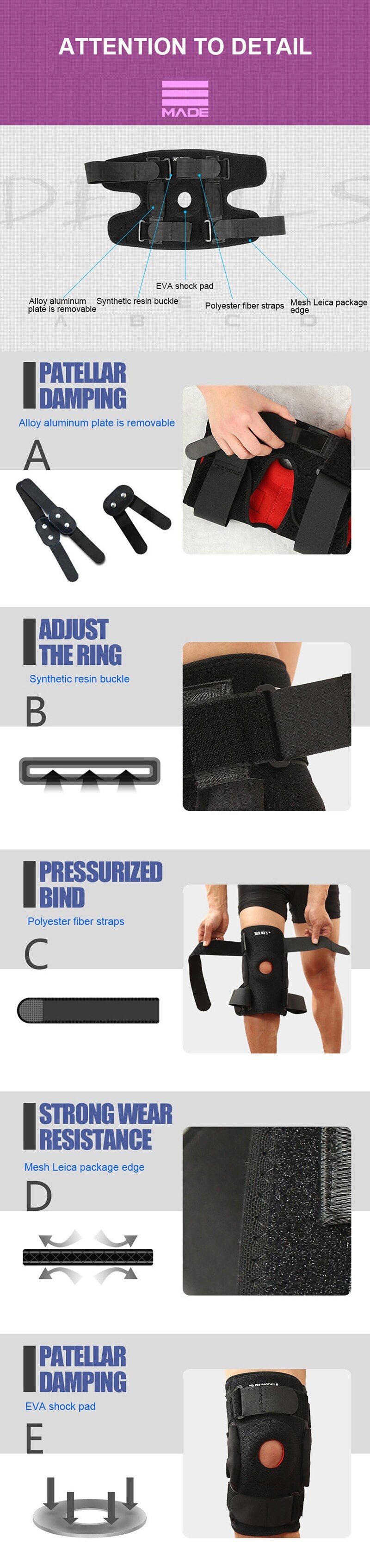 Professional Sport Support Knee Brace