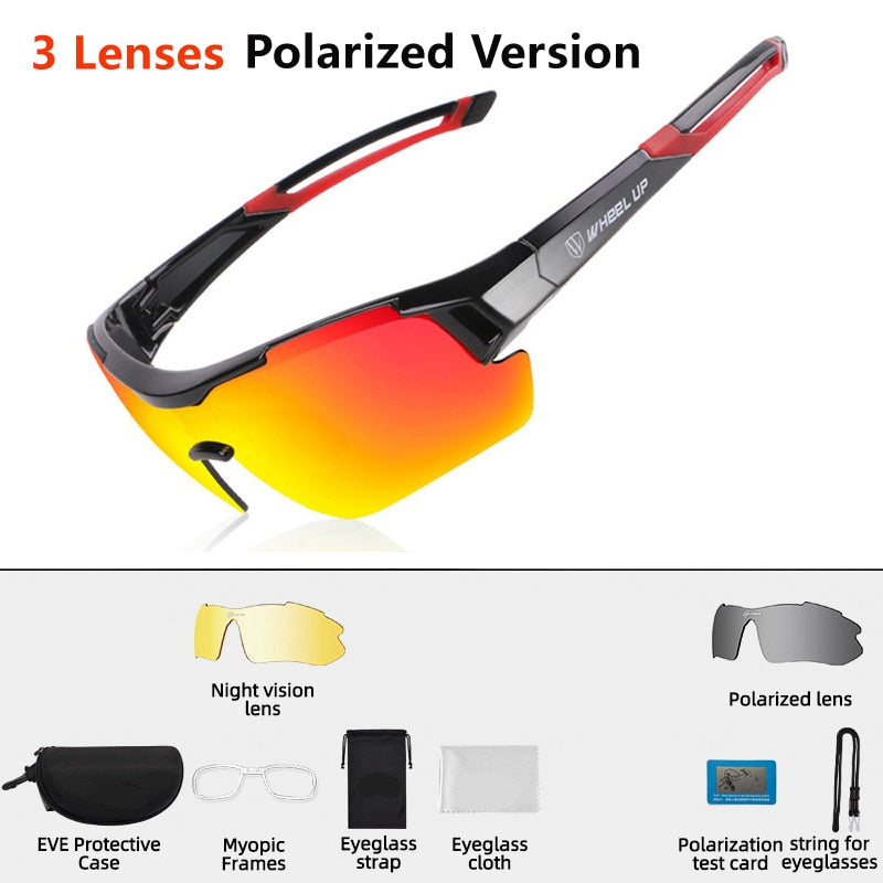 SUNGLASS "ROCKBROS" Polarized Cycling Sunglass lenses