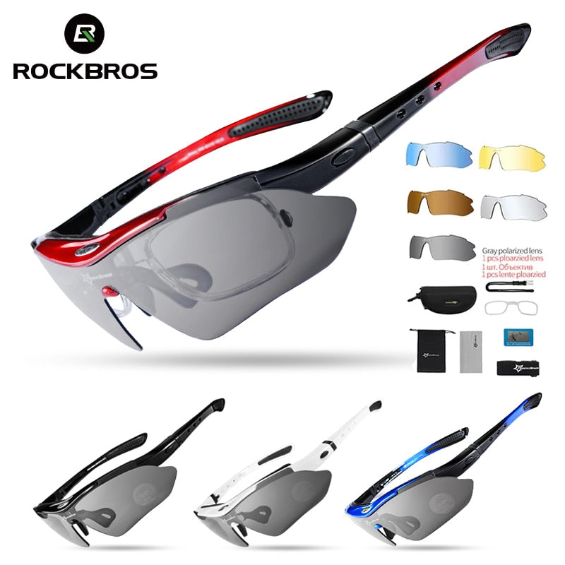 SUNGLASS "ROCKBROS" Polarized Cycling Sunglass lenses