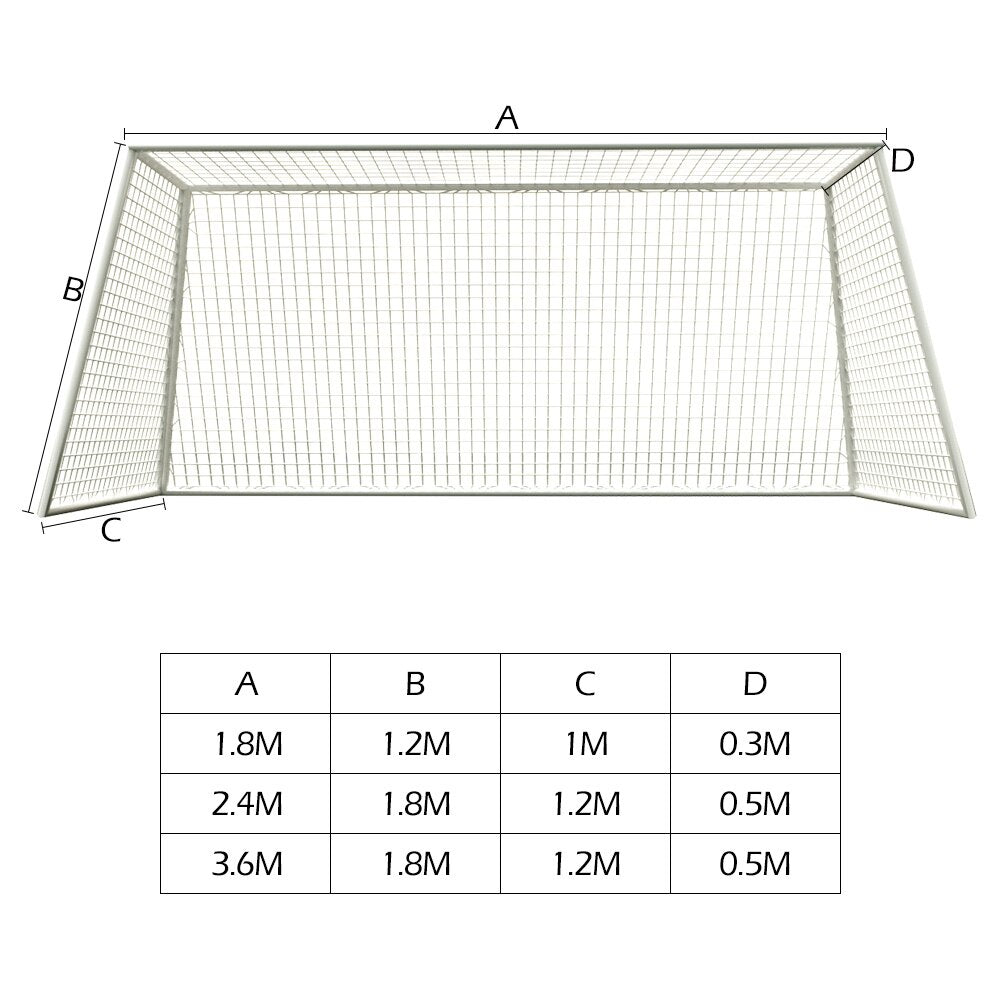 Football/Soccer Goal w/Post & Polypropylene Net