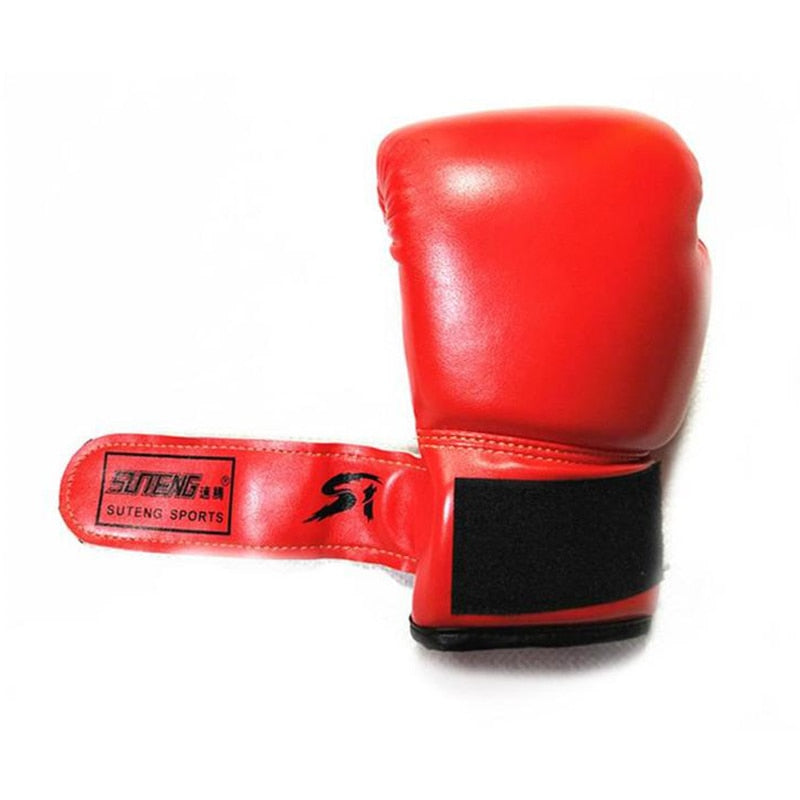 Children Top Quality Leather With Velcro Wrist Boxing Gloves