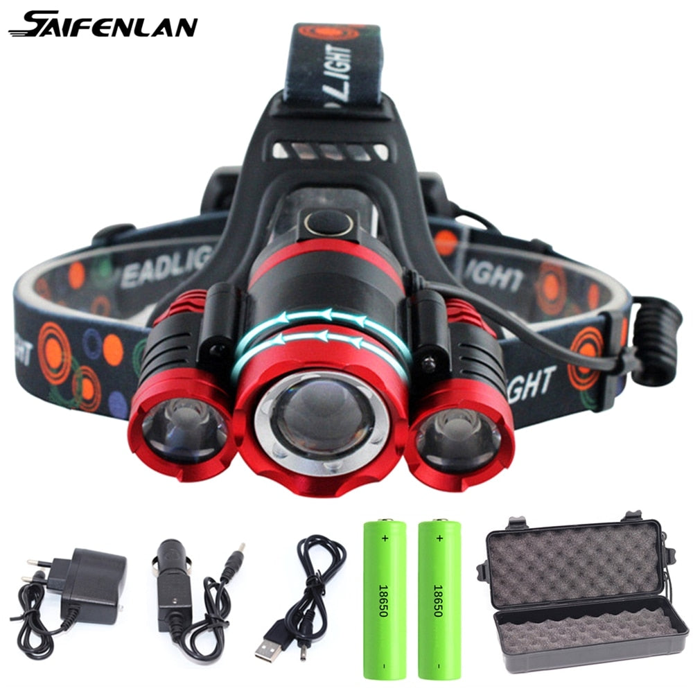 HEadlamp "SAIFENLAN"  Rechargeable ZOOM Super Flashlight