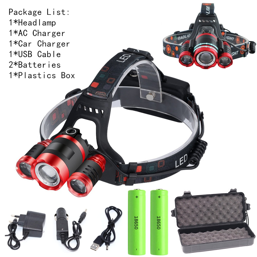 HEadlamp "SAIFENLAN"  Rechargeable ZOOM Super Flashlight