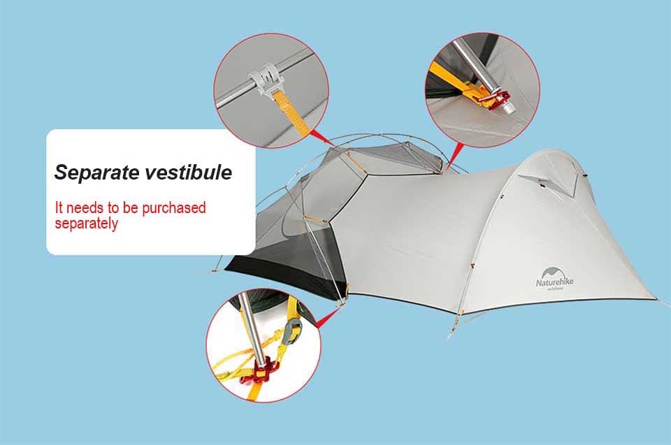 TENT "NATUREHIKE" Mongar Double Layer Waterproof Tent