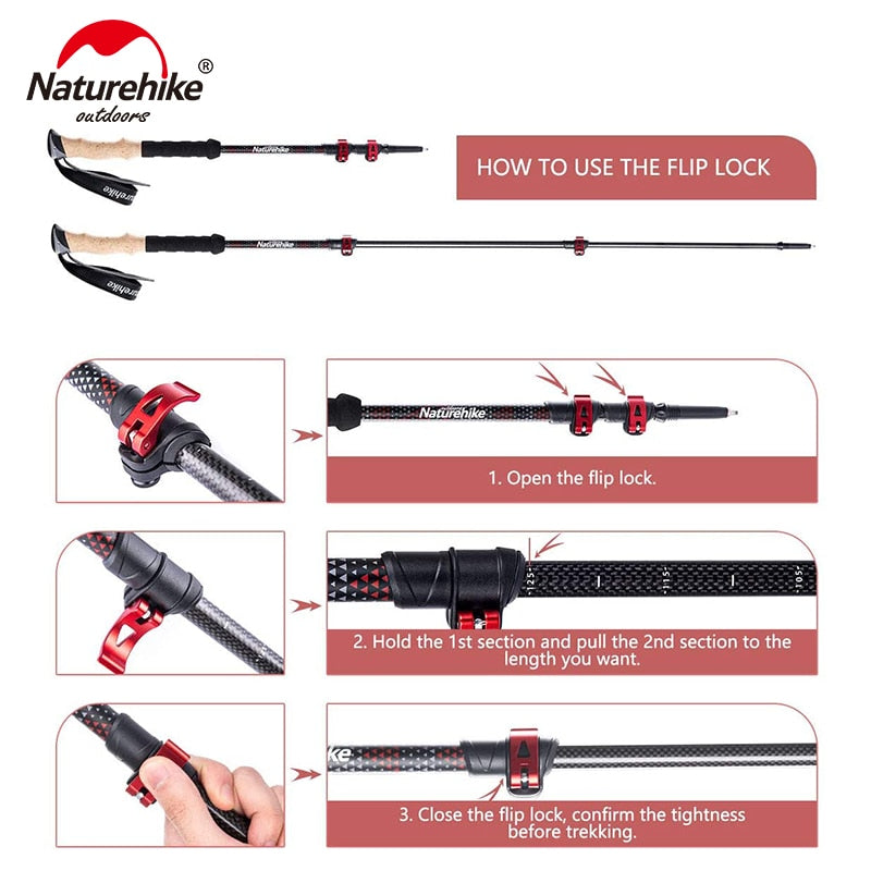 Nature Hike Trekking Poles Collapsible Hiking/Climbing Stick