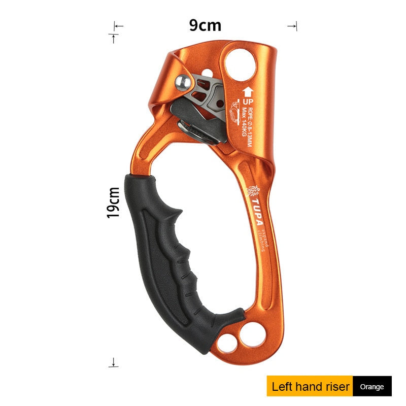 Aluminum Rock Climbing Mountaineering Hand Clamp Ascender