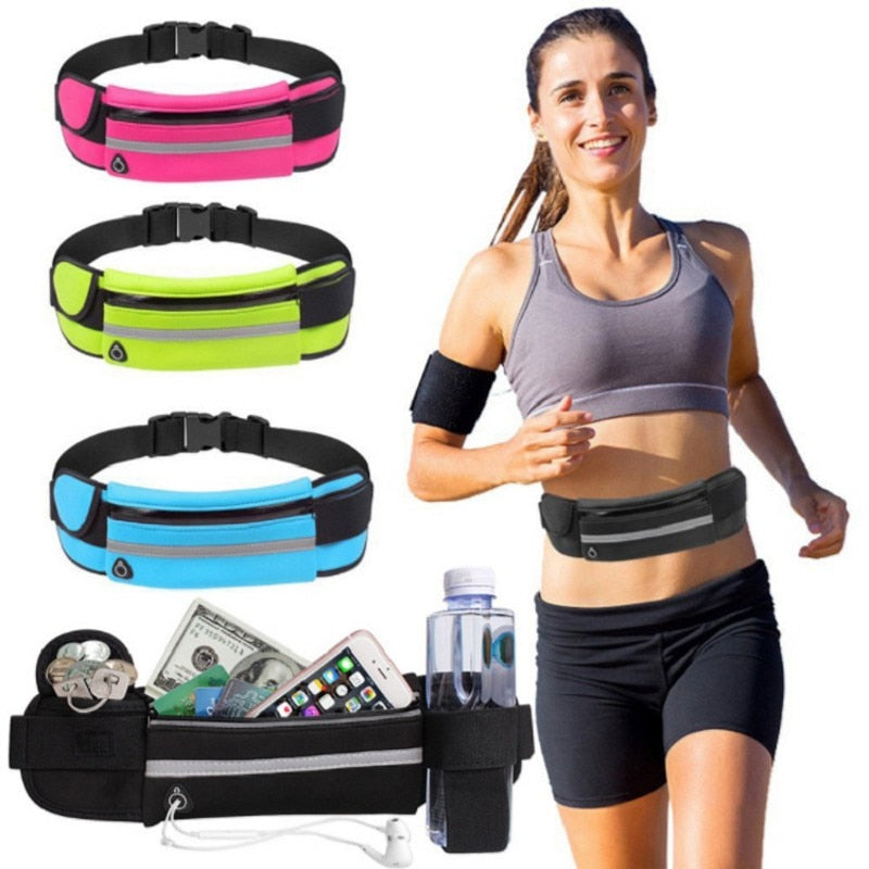 Sport Fitness Canvas Jogging Waistband Belt Bag Women/Men