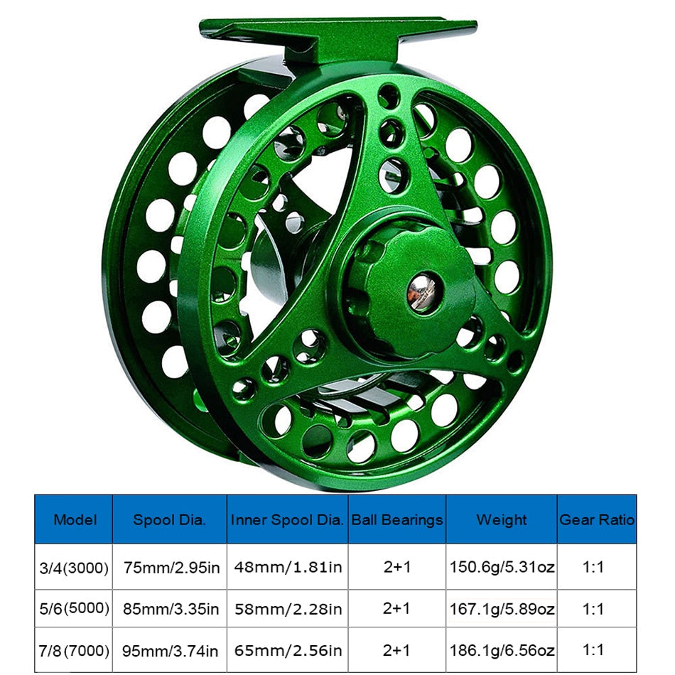 FISHING Fly Freshwater & Saltwater Aluminum Alloy Reel