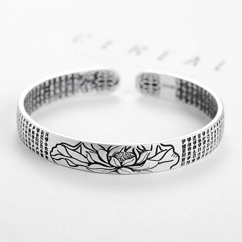 Thai S999 Sterling Silver Plant Decor Bracelet (Wholesale)