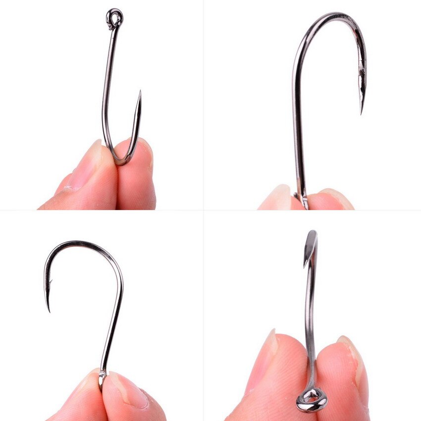 Fishing Hooks Carbon Steel Barbed, Size 2-22# 50 pcs / 20pcs