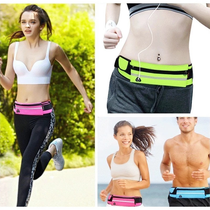 Sport Fitness Canvas Jogging Waistband Belt Bag Women/Men