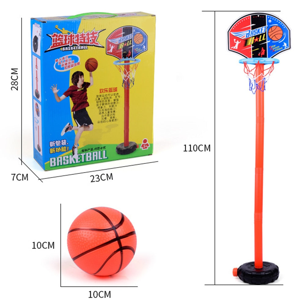 Basketball Toys Stands Set Adjustable Height Goal Hoop Board for Game Training Practice Set