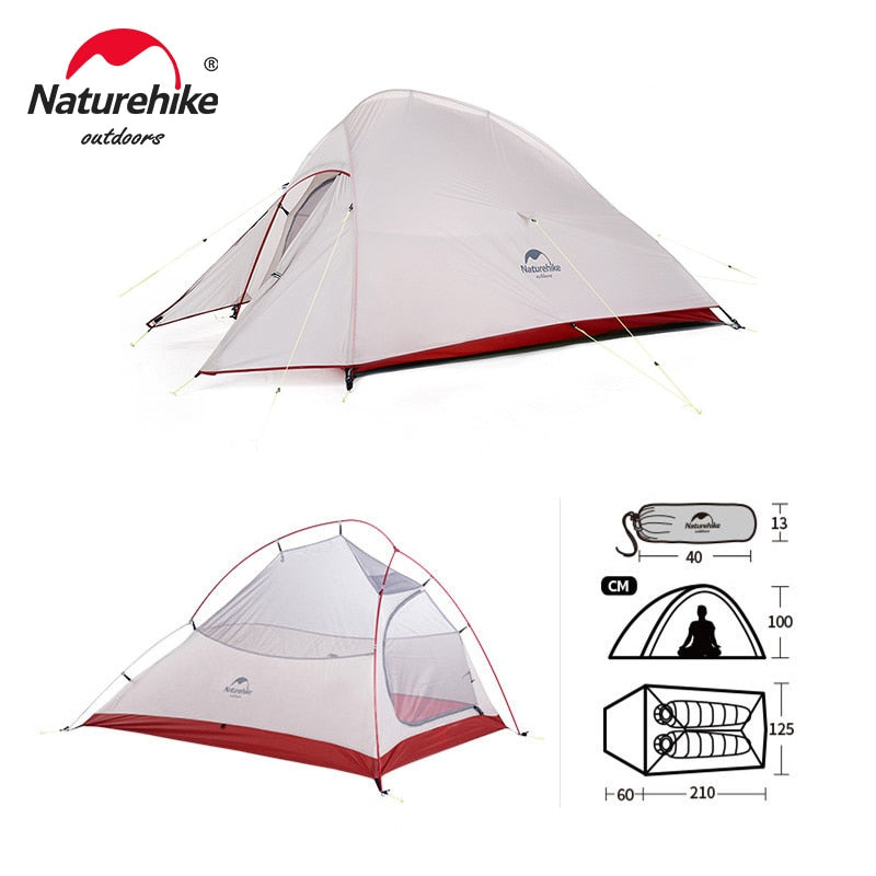 TENT "NATUREHIKE" Ultralight Nylon Camping Tent