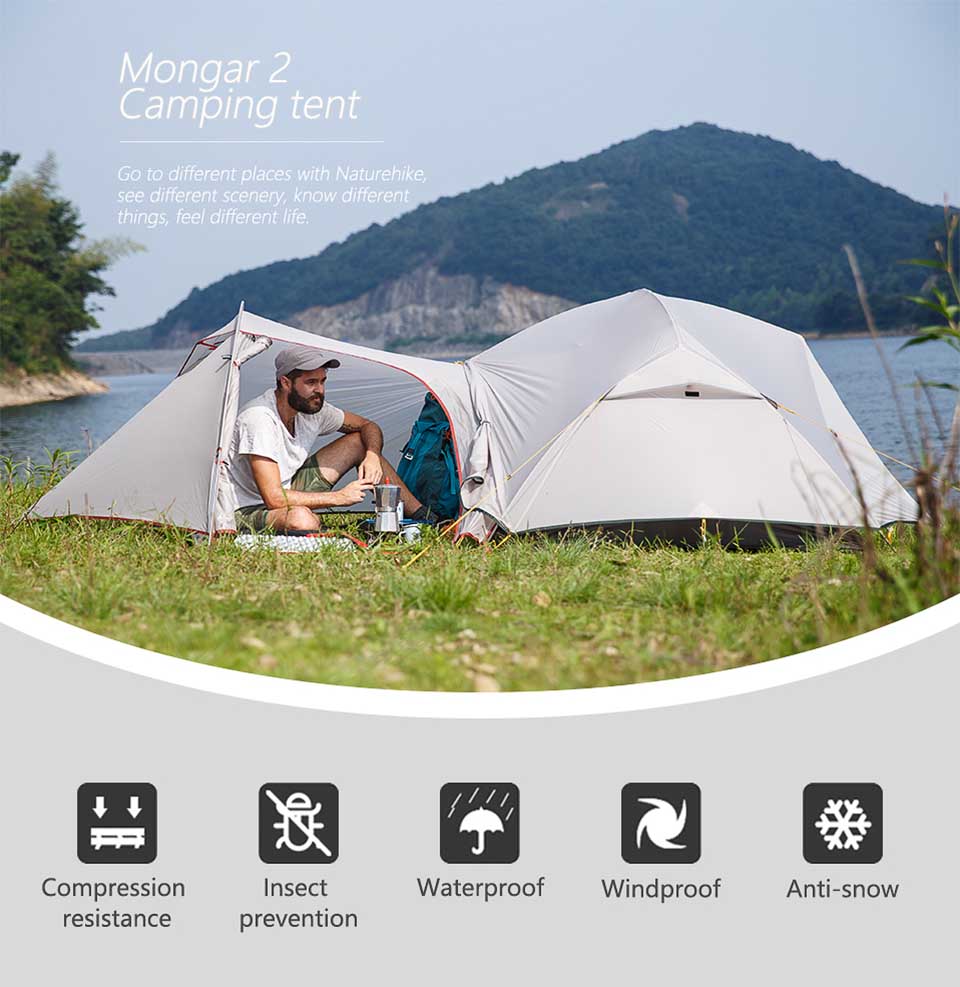 TENT "NATUREHIKE" Mongar Double Layer Waterproof Tent