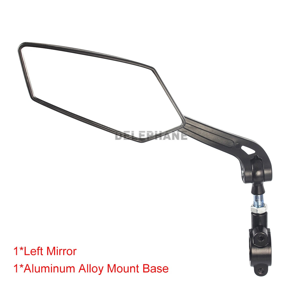 Bike Rear View Mirror Reflector Adjustable Rotatable Handlebar Mirror