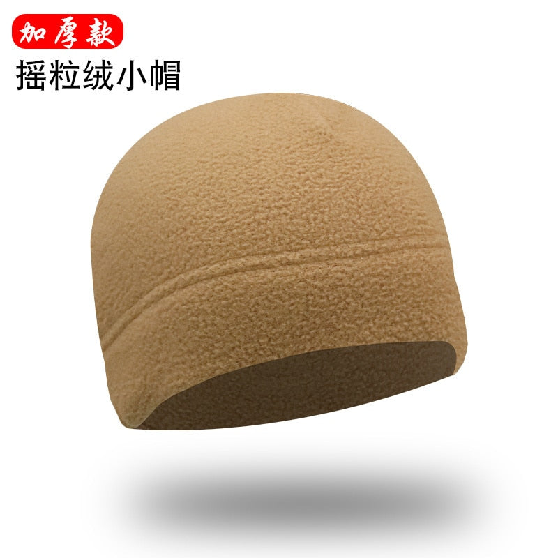 Outdoor tactical fleece hat in autumn and winter for men and women