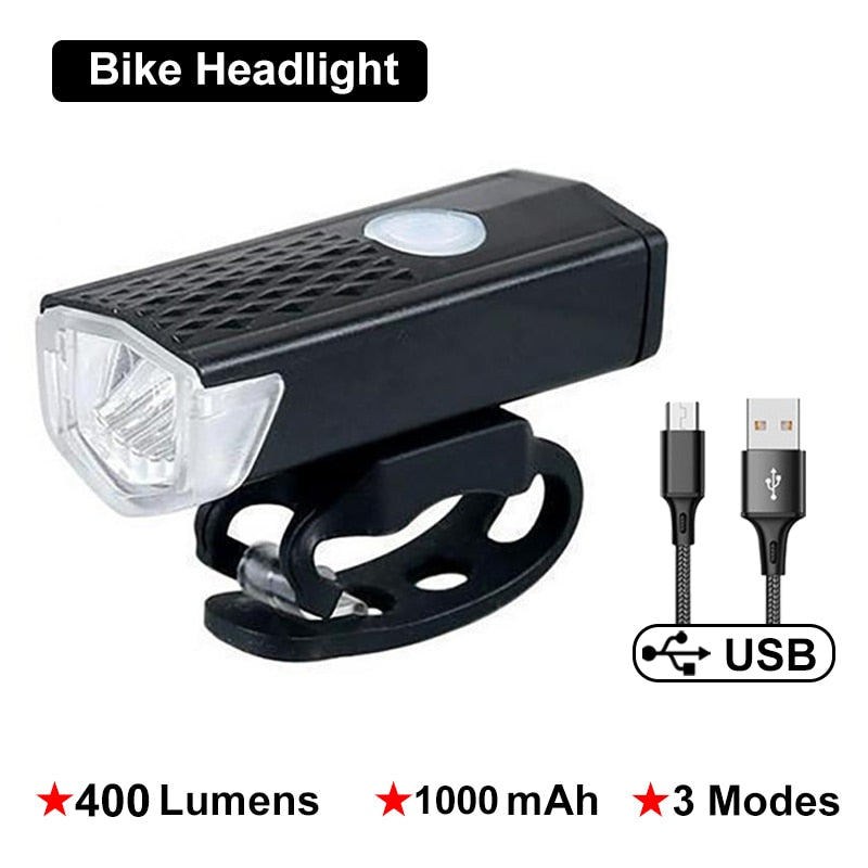 Bicycle Accessory Front Headlight Rechargeable Lantern Lamp