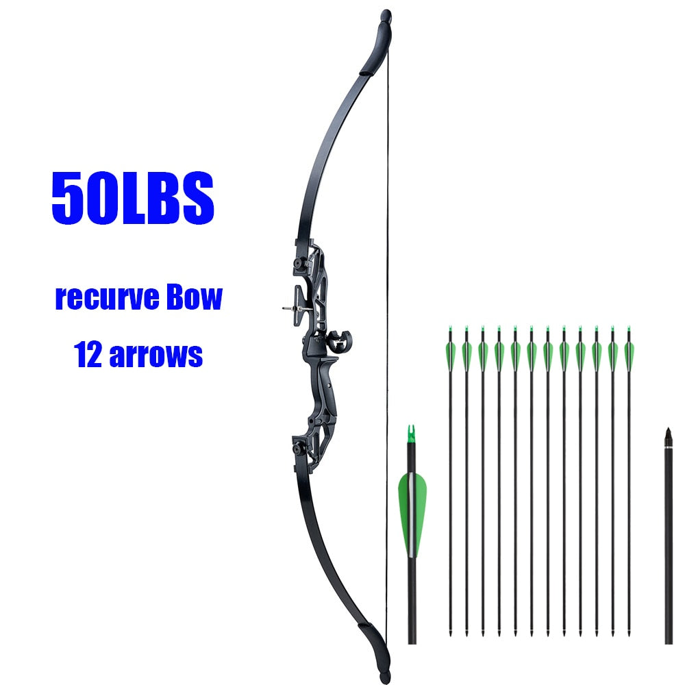 Archery Huntingdoor Recurve Hunting Bow Set 30-40 Lbs