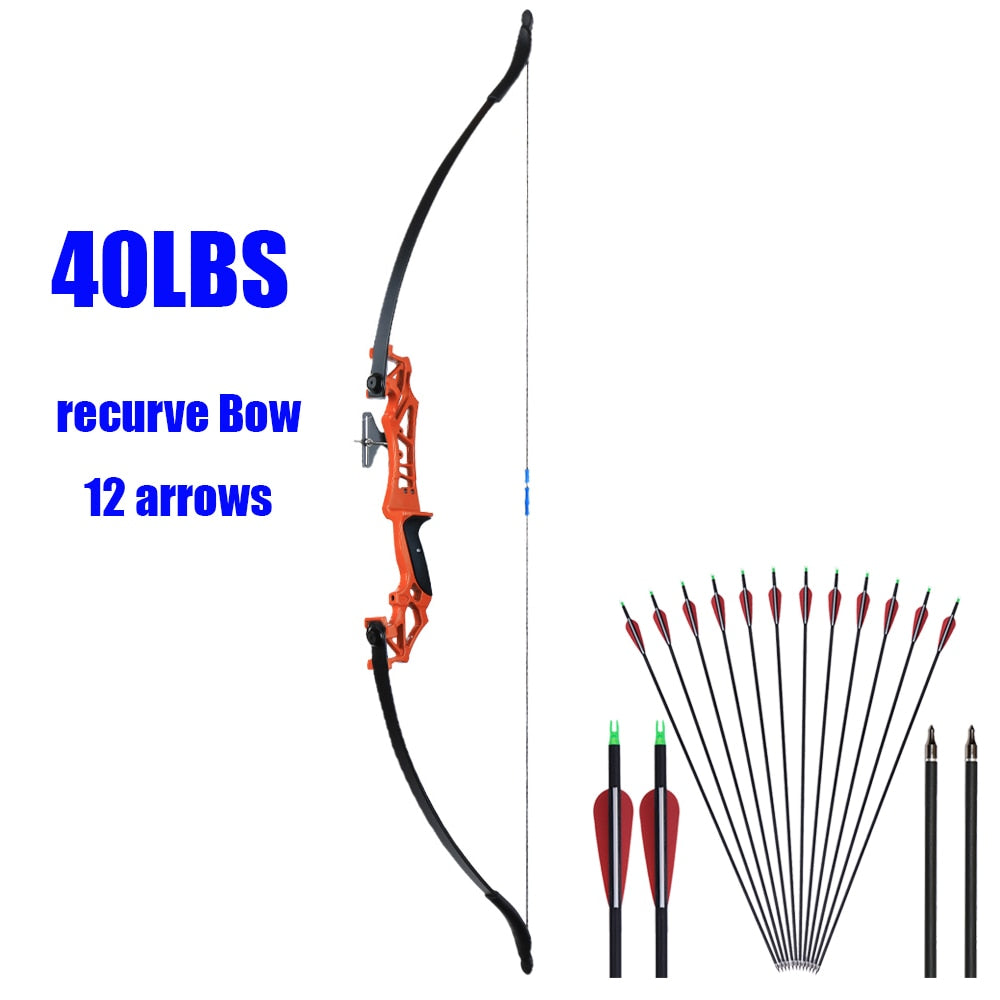 Archery Huntingdoor Recurve Hunting Bow Set 30-40 Lbs