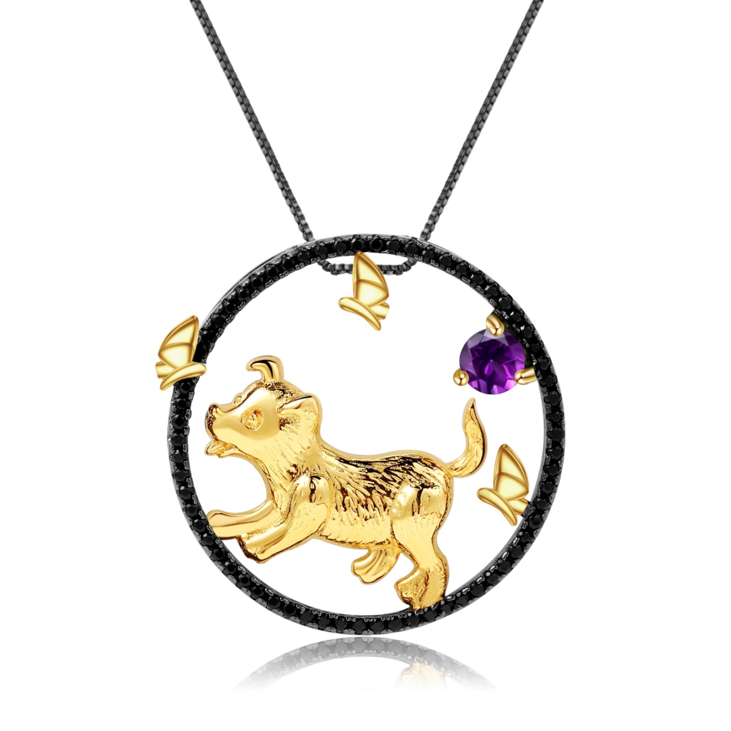 Chinese Zodiac Necklace Jewelry For Women Natural African Opal Gemstone Pendant